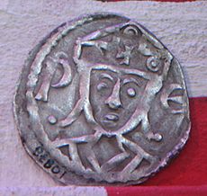 Coin minted for king Valdemar II of Denmark, Valdemar II Sejr