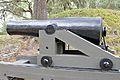 Columbiad cannon (1964 reproduction) at Fort McAllister, GA, US
