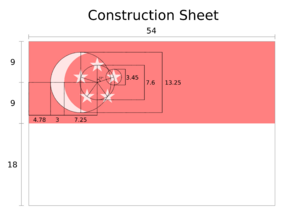 Construction Sheet of the Flag of Singapore