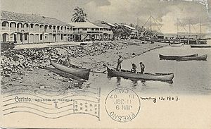 Corinto, Nicaragua, Memories of Nicaragua (front of postcard)