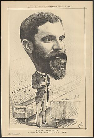 Deakin caricature 1886