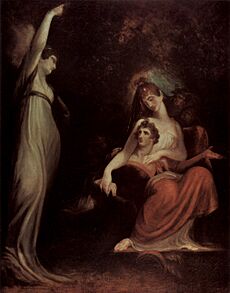 Die Tugend ruft die Jugend zurück (aus den Armen der Sünde), 1806-1807 - Johann Heinrich Füssli
