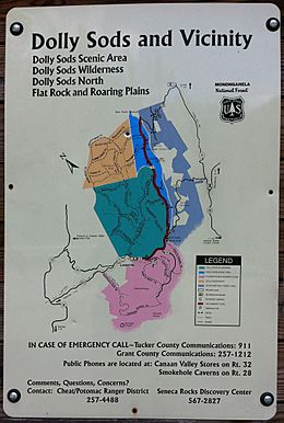 Dolly Sods map
