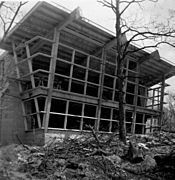 Dr. Charles and Judith Heidelberger House Under Construction, 1951