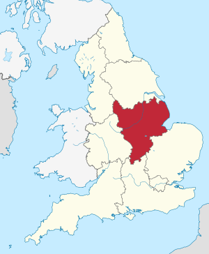 Location of East Midlands
