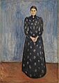 Edvard Munch - Inger in Black and Violet (1892)