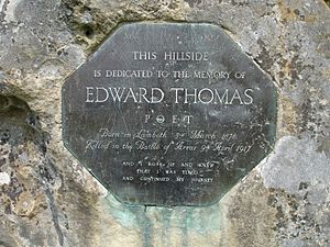 Edward Thomas memorial stone