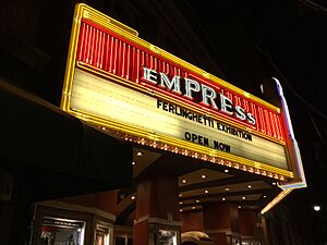 Empress Theatre marquee in Vallejo