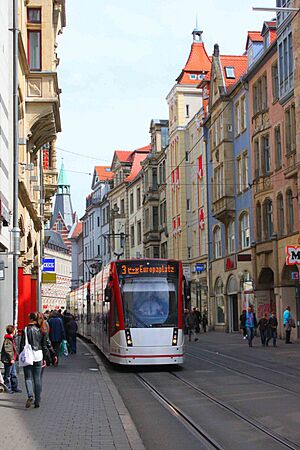 Erfurt Straßenbahn Schlösserstr