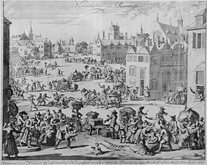 Expulsion from La Rochelle of 300 Protestant famillies Nov 1661 Jan Luiken 1649 1712