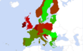 Fertilizer consumption map Europe