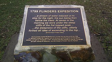 Flinders 1799 Plaque Beerburum
