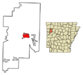Franklin County Arkansas Incorporated and Unincorporated areas Ozark Highlighted 0552970
