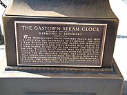 Gastown Steam Clock Plaque1