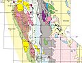 Geologic map depicting the Smartville Complex and other accreted terranes in California