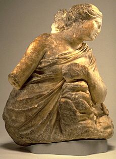 Greek - Leaning Muse, Probably Polyhymnia - Walters 2390