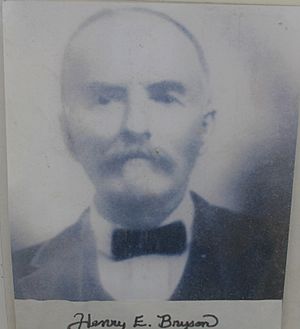 Henry Bryson, first resident of Bryson, Tx