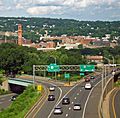 I-84 western approach to Waterbury, CT
