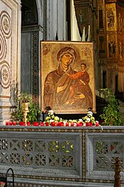 Icon - Main altar of Cathedral of Monreale - Italy 2015
