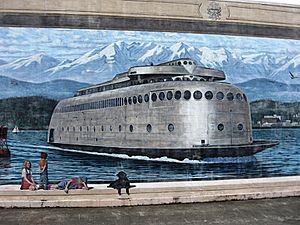 Kalakala mural painted in Port Angeles