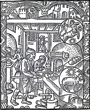 Kalendar and Compost of Shepherds, December, French baker and pastrycook