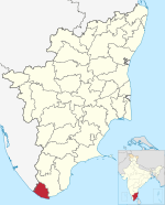 Kanyakumari in Tamil Nadu (India).svg