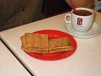 Kaya Toast with Coffee