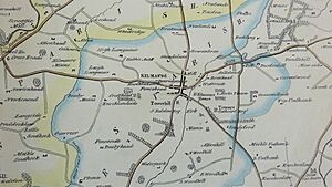 Map of Kilmaurs, East Ayrshire, Robert Aitken. 1829