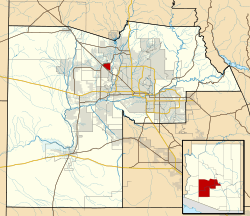 Location of Sun City West in Maricopa County, Arizona