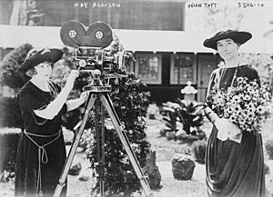 May Allison and Helen Taft