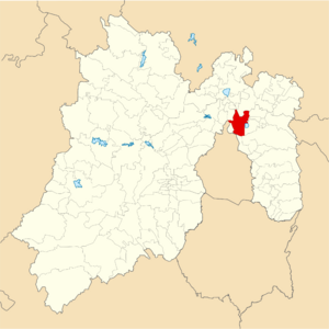 Location of Ecatepec in the State of Mexico