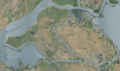 NASA Worldwind, USGS imagery map, Jersey Island and Bethel Island, California