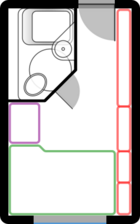 Nakagin floor plan