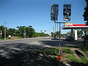 Needville TX Hwy 36 at FM 442