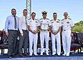 One of the first RAN graduates of the USN Nuclear Power School with dignitaries during their graduation ceremony in July 2023