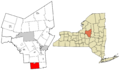 Oneida County New York incorporated and unincorporated areas Sangerfield highlighted