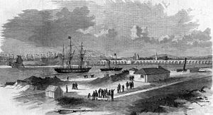 Opening of the Bute East Docks 1859