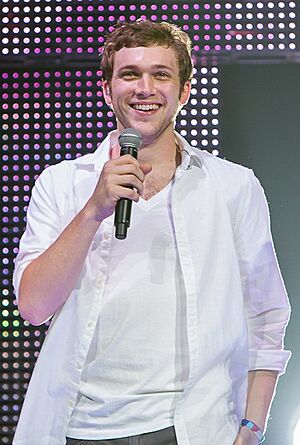 Phillip Phillips at the American Idols Live! Tour 2012 at Seattle Center's Key Arena, July 2012