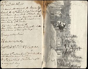 Portion of Elizabeth Simcoe's Diary, pages 6-7 (I0032531)