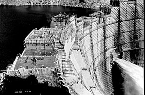 Ross Dam under construction - 1947