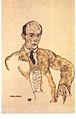 Schiele - Bildnis des Komponisten Arnold Schönberg. 1917