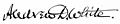 Signature of Andrew Dickson White