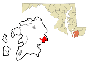 Somerset County Maryland Incorporated and Unincorporated areas West Pocomoke Highlighted.svg