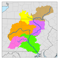 Sub-watersheds of the Susquehanna River