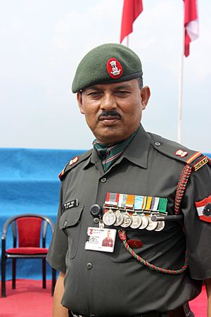 Sub Maj from the Bihar Regiment