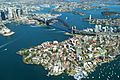 Sydney Harbour Bridge from the air