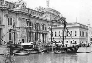 The Nina And Pinta — Official Views Of The World's Columbian Exposition — 86