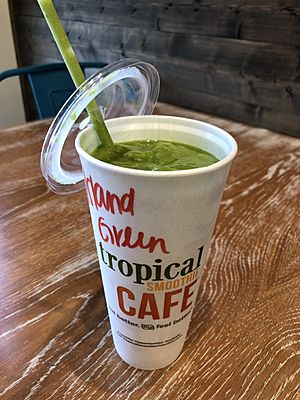 Tropical Smoothie Cafe - Island Green smoothie, June 2018