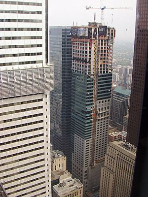 Trump Tower viewed from exec office Toronto-Dominion Building during 2011 Doors Open Toronto
