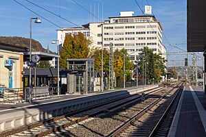 Unilever-Gebäudekomplex beim Bahnhof Thayngen (2017)